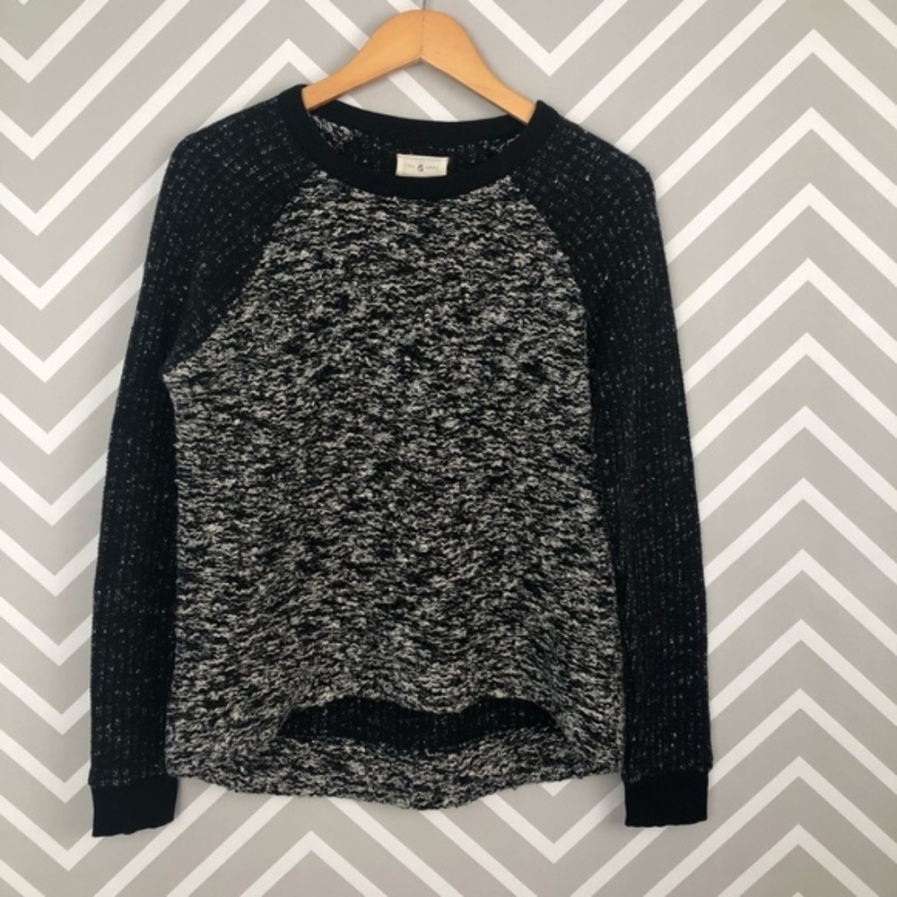 Lou & Grey Heathered Hi Low Pull Over Sweater S
